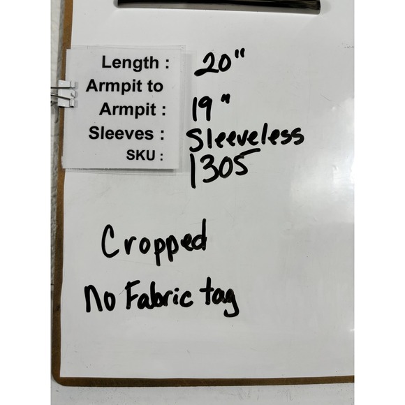 Caroline Rose Tank Top Womens Medium Brown Crinkle Pleated Sleeveless Cropped - Picture 5 of 5